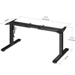 Electric table frame Mealux Powerframe Mini Black