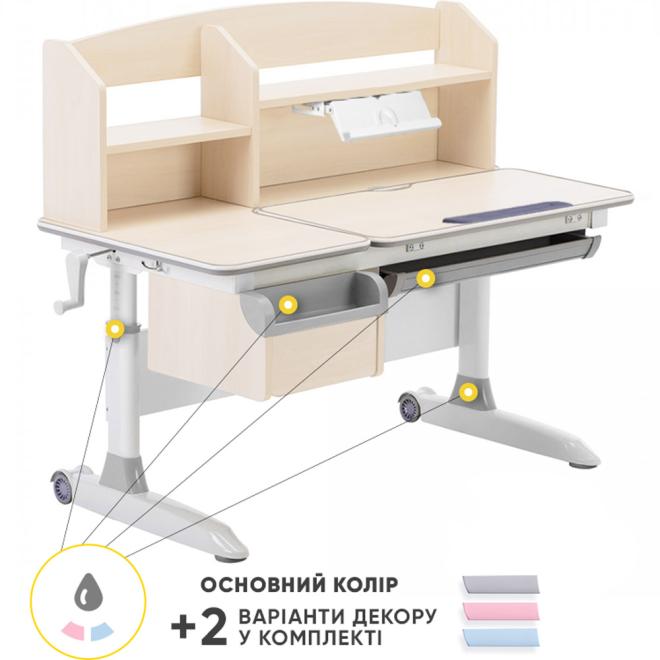 Дитячий стіл ErgoKids Romana Multicolor Wood Фото 1