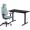 Комплект Mealux PowerDesk Lite Black + Leo Air Plus Grey Blue Фото 3