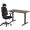 Комплект Mealux PowerDesk Lite Walnut + Leo Air Plus Black Фото 3