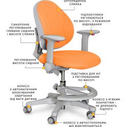Крісло Evo-kids Mio Orange