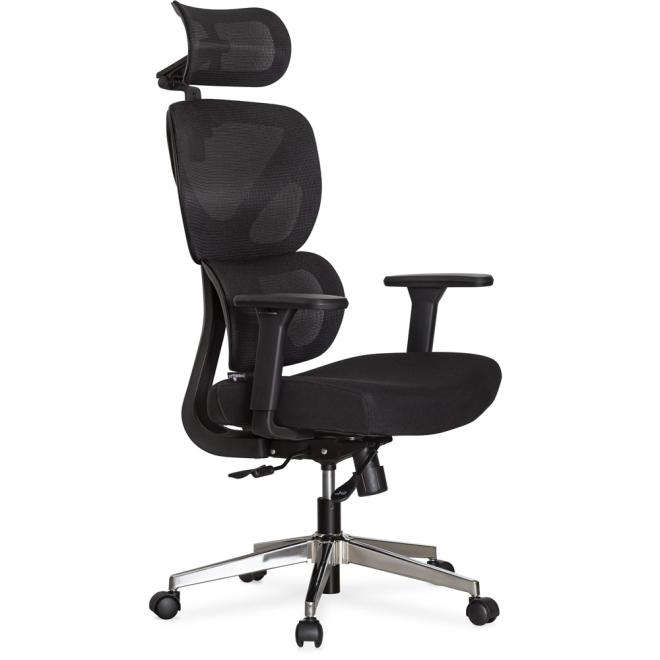 Крісло Mealux D1 Air Fabric Black Фото 1