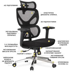 Крісло Mealux D1 Air Fabric Black