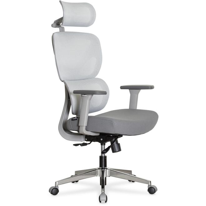 Крісло Mealux D1 Air Fabric Grey Фото 1