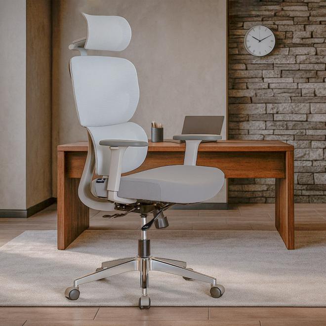 Крісло Mealux D1 Air Fabric Grey Фото 4