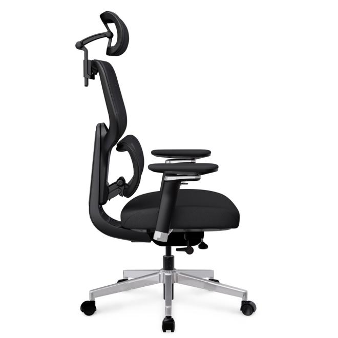 Ергономічне крісло Mealux D2 Air Fabric Black Фото 4