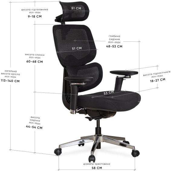 Mealux D2 Air Fabric Black-size