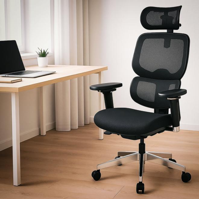 Ергономічне крісло Mealux D2 Air Fabric Black Фото 11