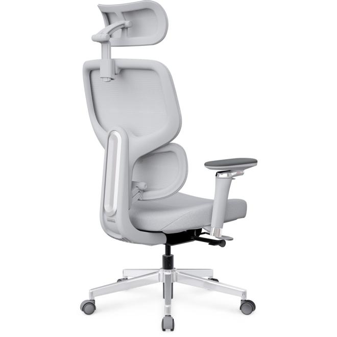Эргономичное кресло Mealux D2 Air Fabric Grey Фото 3