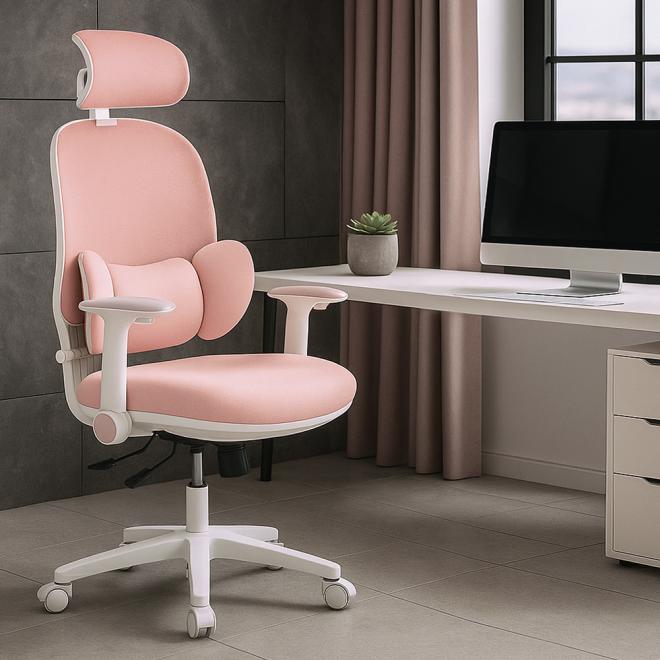 Підліткове офісне крісло Mealux Junior T2 Pink Фото 3