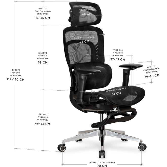 Крісло з масажем Mealux M10 Air Plus Black Photo 7