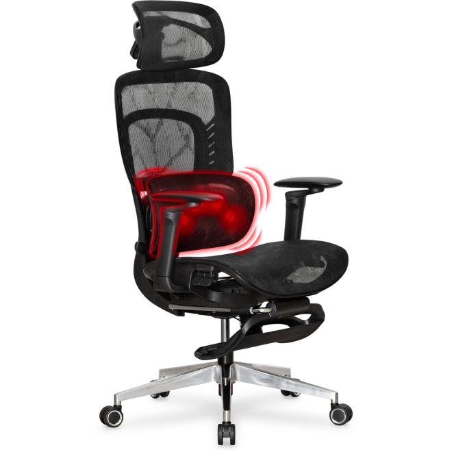 Крісло з масажем Mealux M10 Massage Black Фото 1
