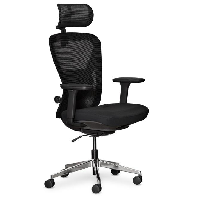 Крісло Mealux Q1 Air Fabric Black Фото 1
