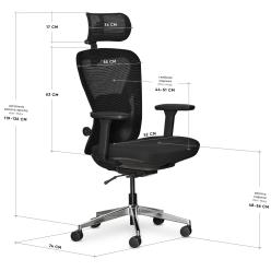 Крісло Mealux Q1 Air Fabric Black