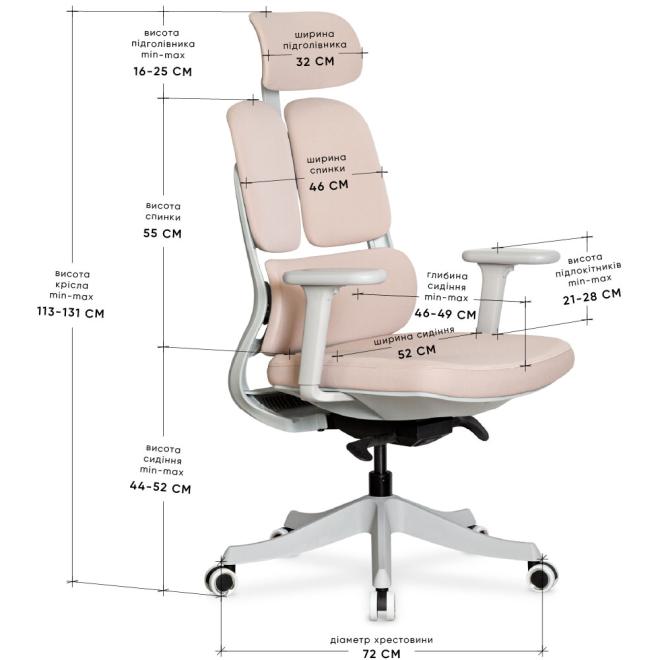 Крісло Mealux S160 Pink Фото 3