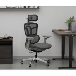 Ергономічне крісло Mealux S4 Air Fabric Grey
