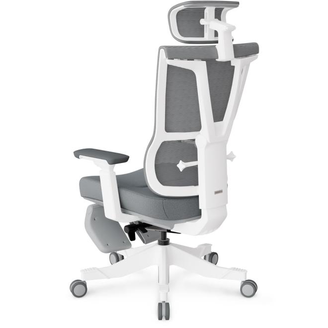 Комп'ютерне крісло Mealux S6 Air Fabric Grey / White Фото 5