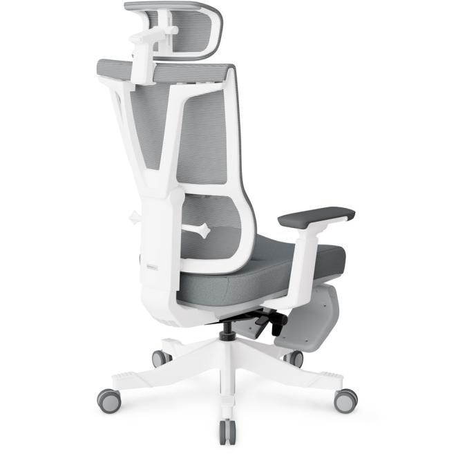 Комп'ютерне крісло Mealux S6 Air Fabric Grey / White Фото 6