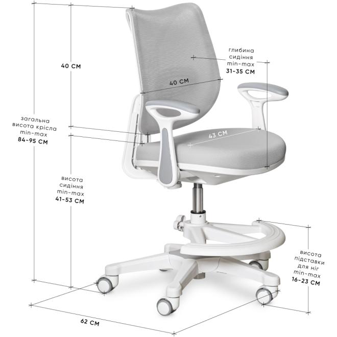 Крісло Mealux Y-312 Grey Photo 3