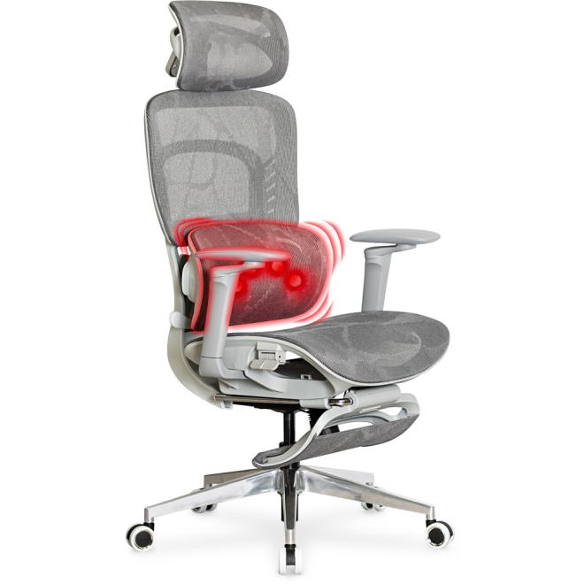Крісло з масажем Mealux M10 Massage Grey Фото 1