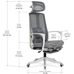 Крісло з масажем Mealux M4 Massage Grey