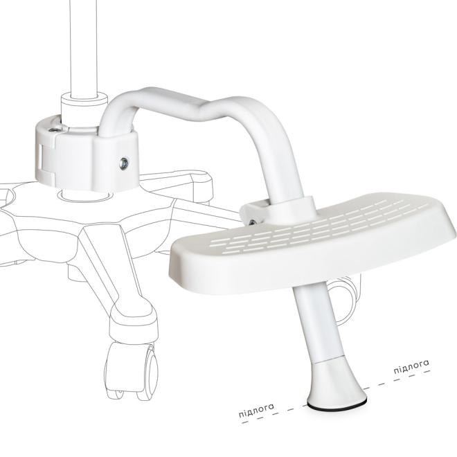 Підставка для крісла Mealux BD-P4 White Photo 1