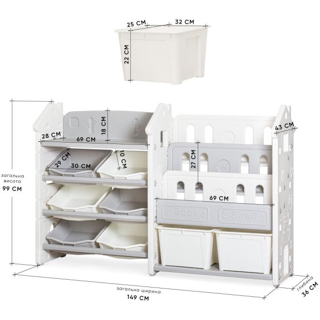 Rack Mealux Block White Photo 2