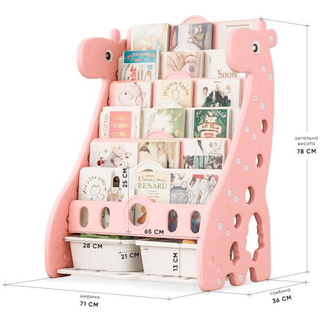 Стеллаж Mealux Raffo Pink Фото 2