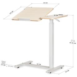 Стіл Hommex Mobidesk Duo USB Maple