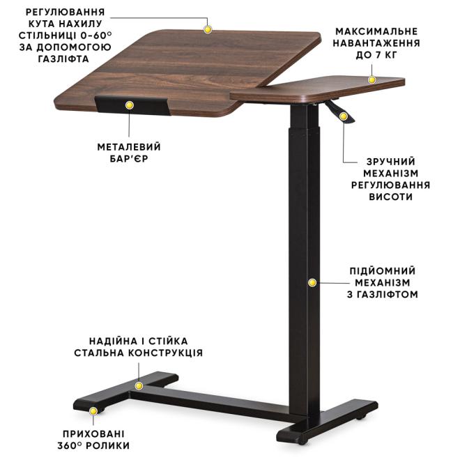 Стол Hommex Mobidesk Duo Walnut Фото 10