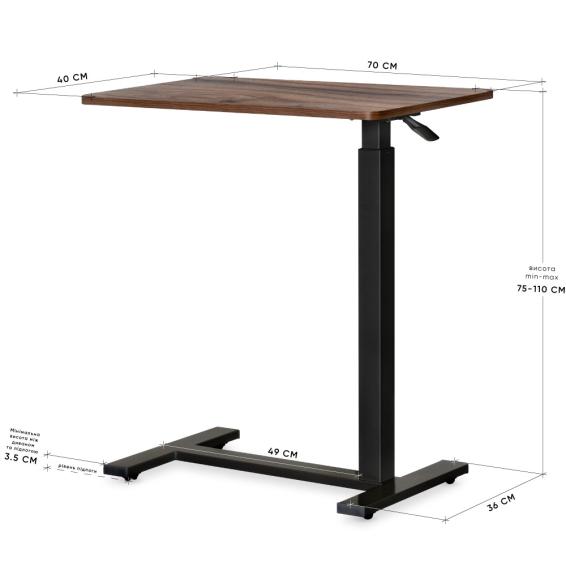 Hommex Mobidesk Walnut-size