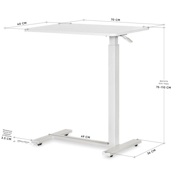 Стол Hommex Mobidesk White Фото 11