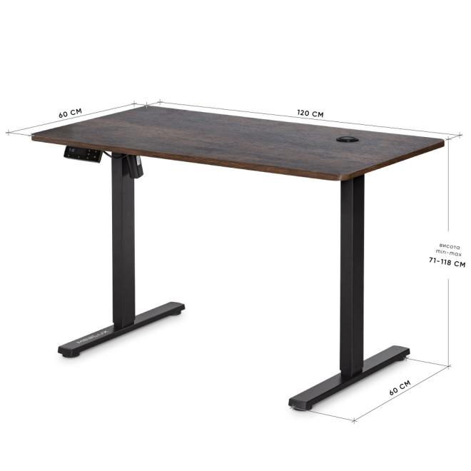 Стіл з електро регулюванням висоти Mealux PowerDesk Energy Antique Фото 4