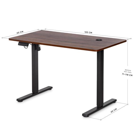 Mealux PowerDesk Energy Walnut-size