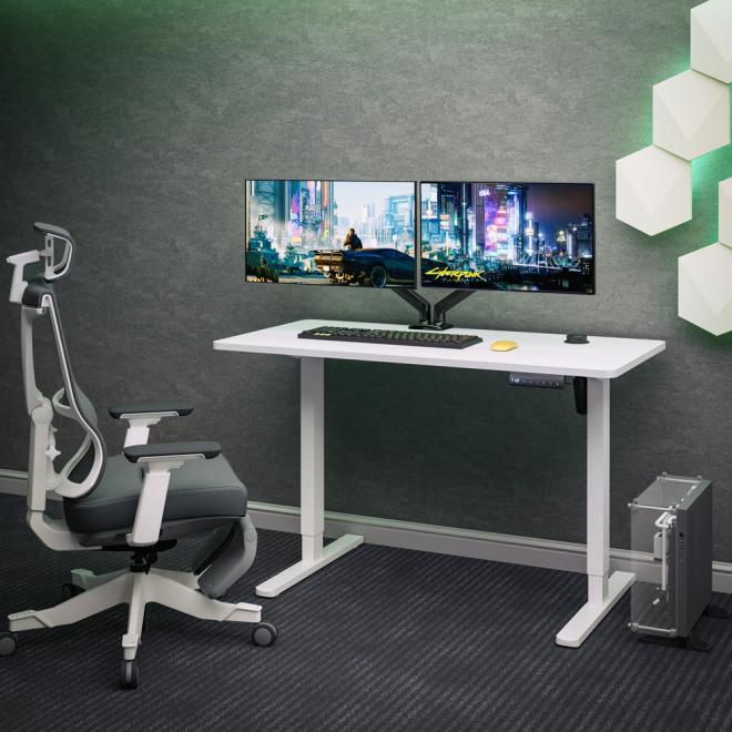 Стіл з електро регулюванням висоти Mealux PowerDesk Energy White Фото 4