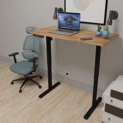 Стіл з електро регулюванням висоти Mealux PowerDesk Lite Mahogany
