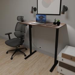 Стіл з електро регулюванням висоти Mealux PowerDesk Lite Walnut