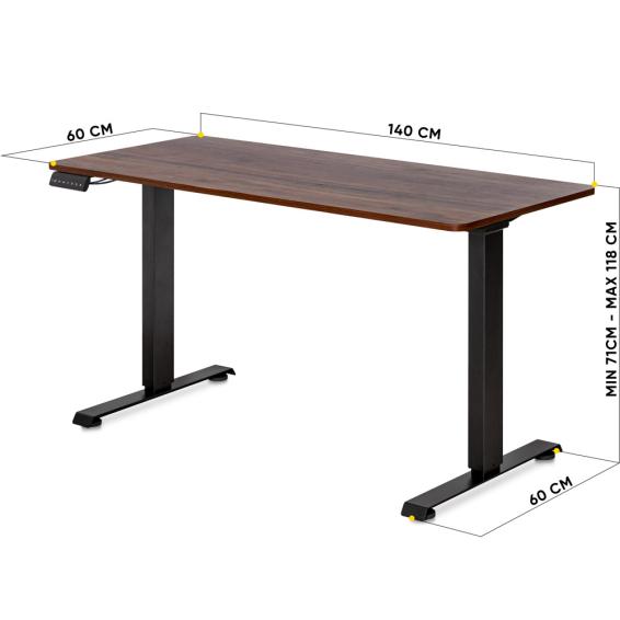 PowerDesk Duo Walnut-size