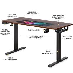 Стіл з електро регулюванням висоти Mealux PowerDesk Duo Walnut