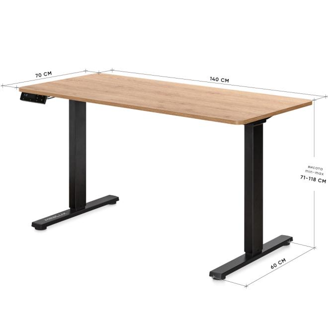 Стол с электрорегулировкой высоты Mealux PowerDesk Duo XL Mahogany Фото 4