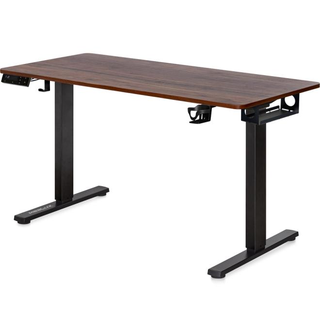 Стіл з електро регулюванням висоти Mealux PowerDesk Duo XL Walnut Фото 1