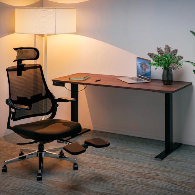 Стіл з електро регулюванням висоти Mealux PowerDesk Duo XL Walnut Фото 5