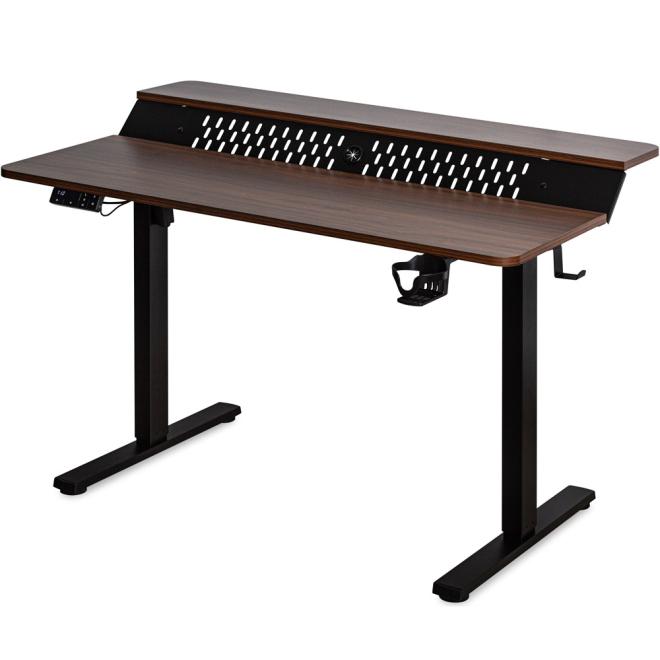 Table with electric height adjustment Mealux PowerDesk Extra Walnut Photo 1