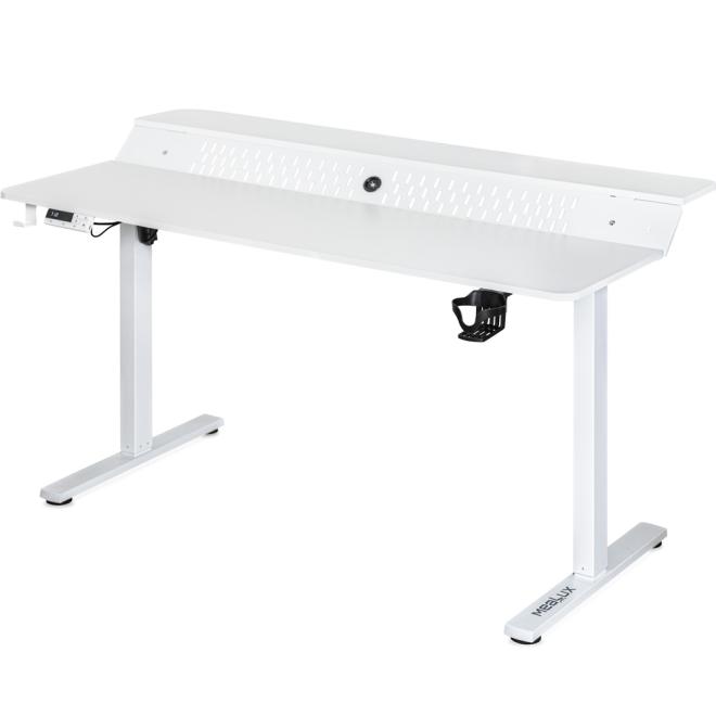 Стіл з електро регулюванням висоти Mealux PowerDesk Extra White Фото 1