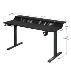 Стол с электрорегулировкой высоты Mealux PowerDesk Extra XL Black