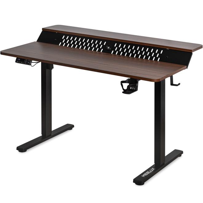 Стіл з електро регулюванням висоти Mealux Powerdesk Extra XL Walnut Фото 1