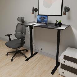 Стол с электрорегулировкой высоты Mealux PowerDesk Lite XL Black