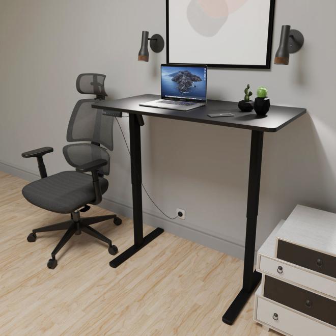 Стол с электрорегулировкой высоты Mealux PowerDesk Lite XL Black Фото 3