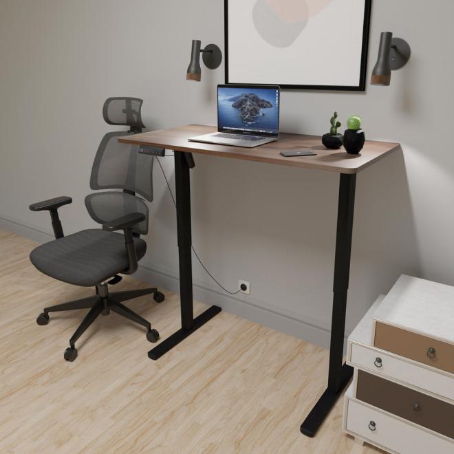 Стіл з електро регулюванням висоти Mealux PowerDesk Lite XL Walnut Фото 5