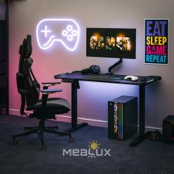 Стіл з електро регулюванням висоти Mealux PowerDesk Carbon RGB